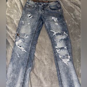 Men’s rock revival jeans like new